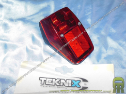 Piloto trasero TEKNIX negro tipo original para ciclomotor Peugeot 103 SP, MV, MVL, Vogue u otros modelos (modelo antiguo)