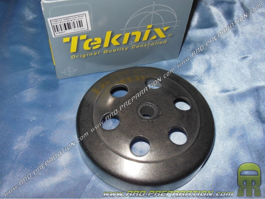 Campana de embrague TEKNIX Ø105/107mm con opciones para scooter minarelli (booster, bw's, nitro, aerox...)