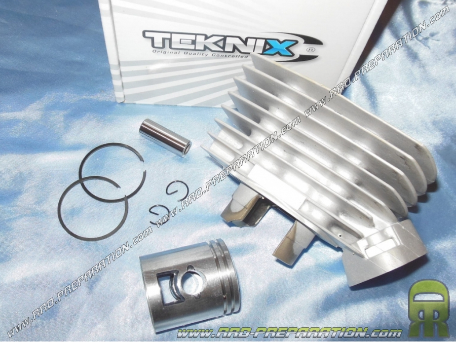 Kit 50cc aluminium air TEKNIX Bridé T3 sans joints Peugeot 103 / Fox & Honda Wallaroo