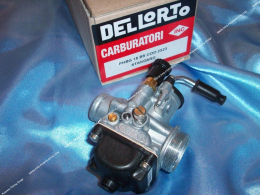 Carburetor DELLORTO PHBG 18 BS flexible, without separate lubrication, lever choke