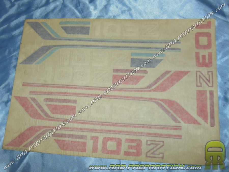 Board of stickers origin Peugeot 103 Z