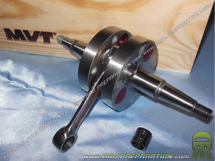 Crankshaft, vilo, connecting rod assembly MVT WILL SQUARE race 40mm for mécaboite driving DERBI euro 1 & 2 except GPR