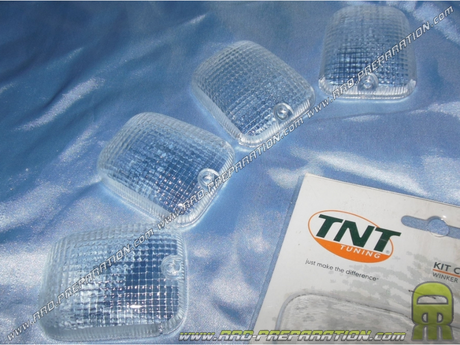 Cabochons clignotants TNT TUNING transparent pour APRILIA RS 1997, MX, RX...