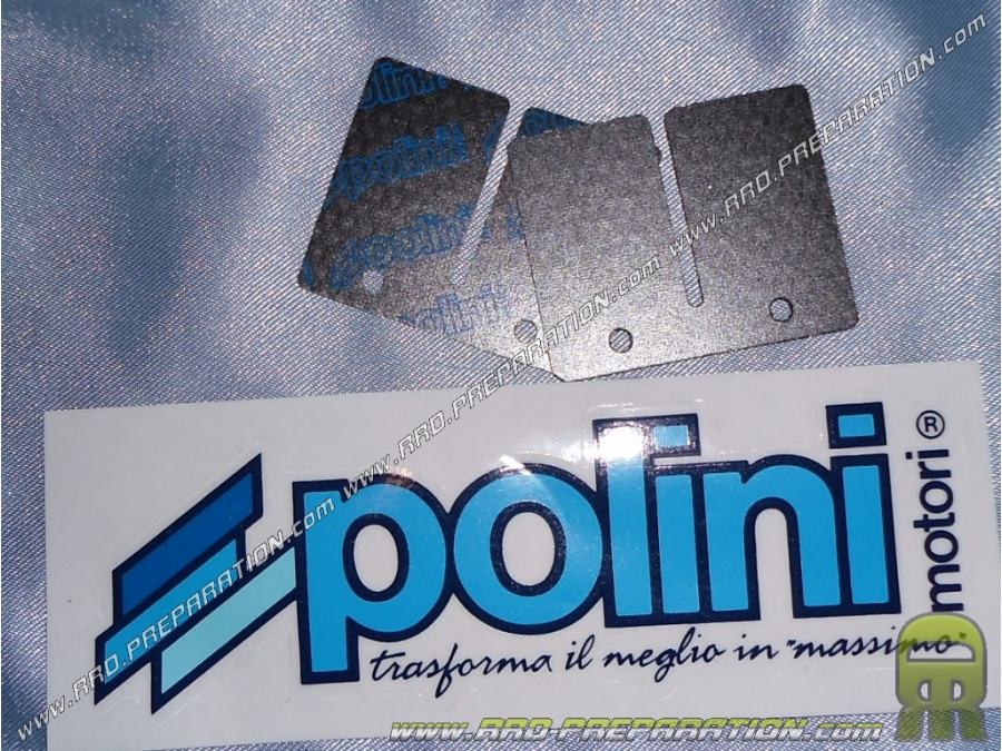 Jeu de 2 lamelles POLINI 0,30mm carbone pour clapets minarelli AM6