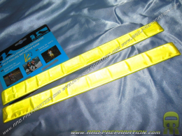 Set of 2 winding arm-bands yellow fluo 3M 34 X 3cm