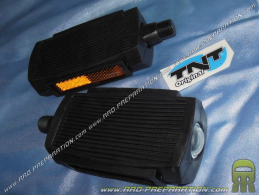 Pair of pedals, holds cast solid feet black AXWIN for Peugeot 103, MBK 51…