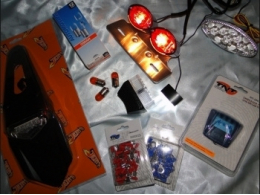 taillights, headlights, cabochons, bulbs, ... for MV Agusta motorcycle BRUTAL, F3, F4, ...