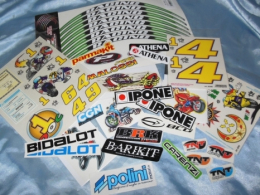 Stickers, stickers, grids, decorations ... for motorcycle TRIUMPH DAYTONA, STREET TRIPLE, TIGER, ...
