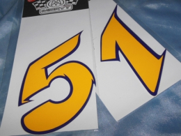 Stickers numbers, numbers, numbers ... for MOTO GUZZI GRISO, V7, CALIFORNIA, ...