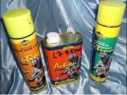 Aceites y limpiadores para filtro de aire para maxi-scooter 4 tiempos YAMAHA , MBK, MINARELLI...