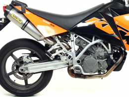 Exhaust line, manifold, silencer and spare accessories for KTM 950 SM