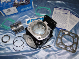 Kit cylinder, piston, cylinder head and spare parts for motorcycle 80 to 125cc 2 times