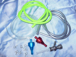 Filter gasoline, hose connection, taps, collars, various of carburation for motor bike 125cc 2 times