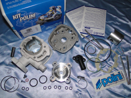 Top engine kit, cylinder, piston, cylinder head, ... horizontal liquid PEUGEOT (new model after 2007)