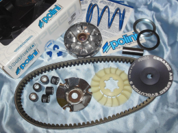 Variator, rollers, belt, spare parts variation for scooter 50cc 4 times MBK, YAMAHA ...