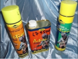 Aceite y limpiadores para filtros de aire de motocicletas de 80 a 125 cc