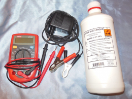 Tools battery (charger, tester, acid ...)
