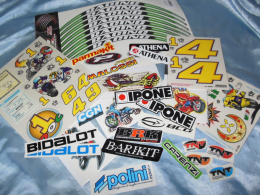 Autocollants, stickers, grilles, décorations... pour pocket bike, pocket quad, mini moto, mini quad...