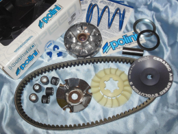 Variator, rollers, belt, spare parts variation for scooter PIAGGIO / GILERA 50cc (Nrg, Zip, Typhoon, Runner ...)
