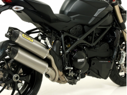 Silencieux d'échappement (sans collecteur, sans raccord)... pour moto DUCATI STREETFIGHTER 848, ...