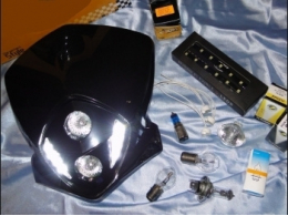 Headlights, fork heads, optical headlight, bulbs, ... for motor bike BENELLI BN 600 R, TRE 1130 K ...