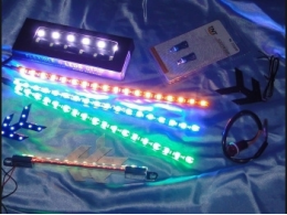 Neon lights, plate lights, daytime running lights, LED, diode, tuning ... for motorcycle HONDA CB CBR HORNET, VT, VFR, ...