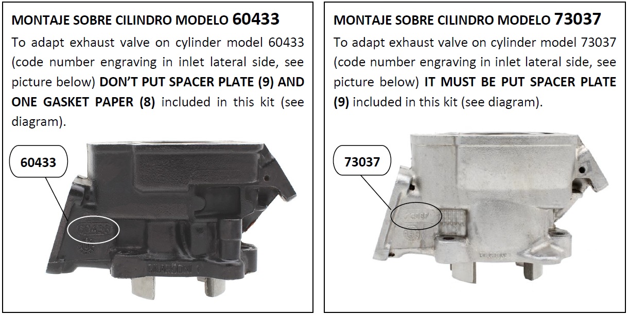valve italkit CAGIVA cylindre