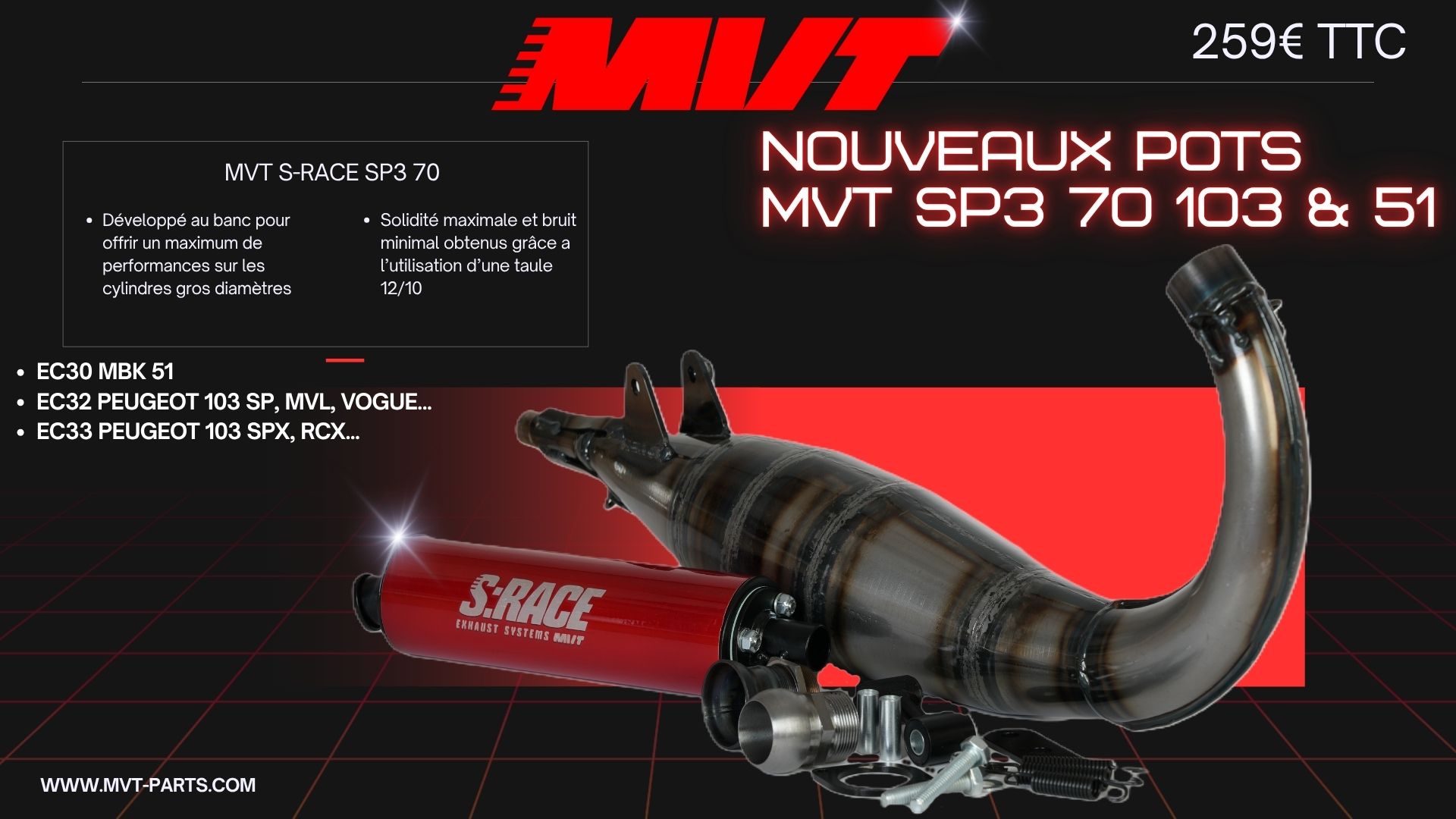 pot MVT SP3 70 MBK 51