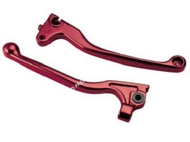 Photo de leviers de freins rouge pour scooters peugeot