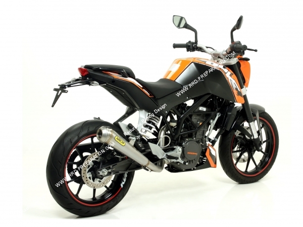 ligne de pot d'échappement arrow street thunder ktm 125cc