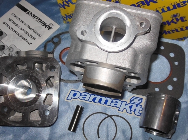 barrette échappement Kit 70cc Ø48mm PARMAKIT aluminium pour moto SUZUKI 50cc RMX et SMX