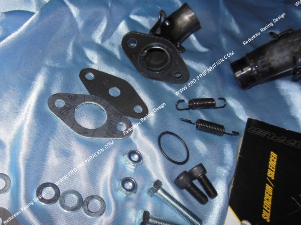 bride echappement DOPPLER RR7 pour Peugeot LUDIX, SPEEDFIGHT 3, NEW VIVACITY, JET FORCE