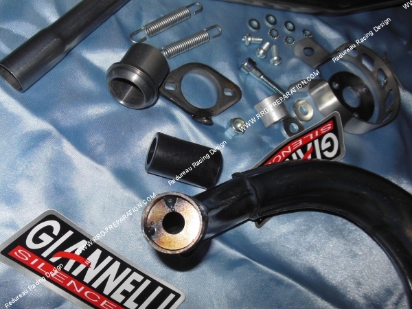 bride échappement GIANNELLI passage haut pour APRILIA RX, SX 50cc 2006 a 2009, DERBI SM, X-RACE, X-TREM moteur Derbi euro 3