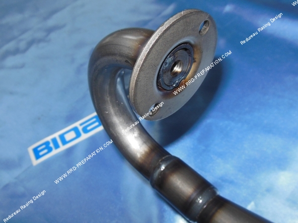 bride coude Pot d' échappement BIDALOT S3R pour scooter moteur PEUGEOT Horizontal Air et Liquide (ludix, speedfight 3, jet force...)
