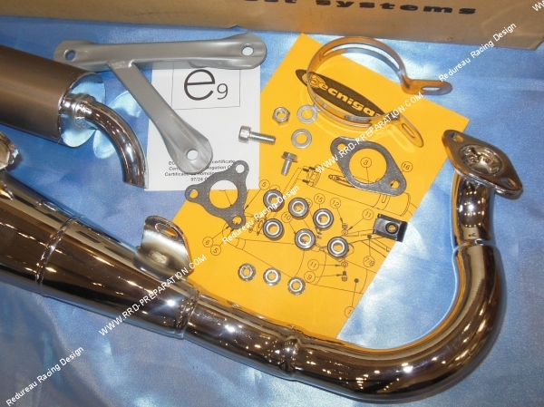 bride Pot d' échappement TECNIGAS NEXT-R Chromé scooter minarelli horizontal nitro, aerox