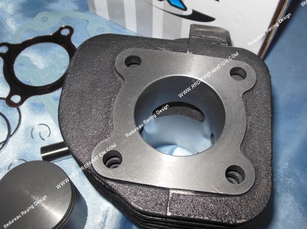 échappement Cylindre - piston sans culasse 50cc Ø40mm (axe de 12mm) fonte TEKNIX sur KEEWAY, CPI,...