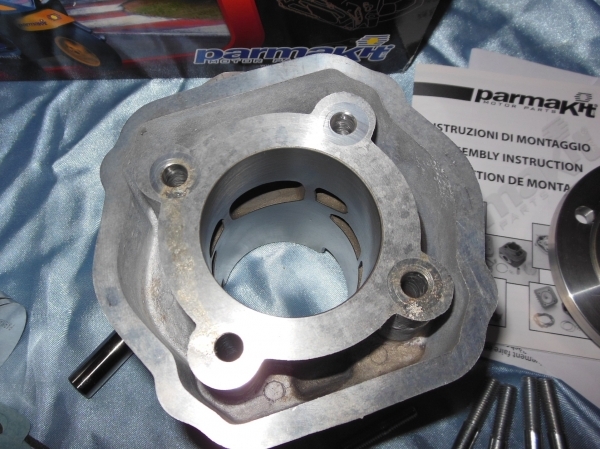échappement Kit 80cc haut moteur Ø50mm PARMAKIT aluminium DERBI euro 3