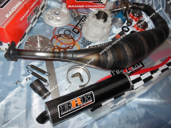 échappement pot Pack BARIKIT BRK 88cc pour mécaboite moteur minarelli am6