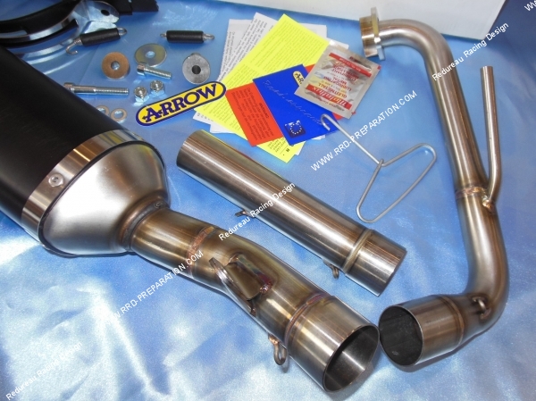 collecteur Pot d' échappement complet ARROW Racing pour moto YAMAHA YZF-R 125 de 2008 à 2013 125cc 4 temps