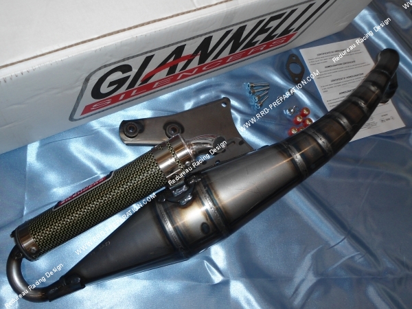 corps Pot d' échappement GIANNELLI REVERSE pour scooter minarelli horizontal (nitro, aerox, ovetto, neos, ...) 