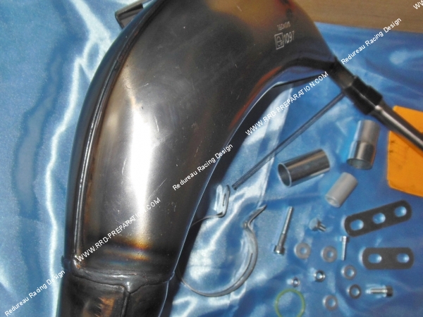corps Pot d' échappement TECNIGAS E-NOX passage haut pour moto PEUGEOT XP6, RIEJU RR, MRX... 50cc