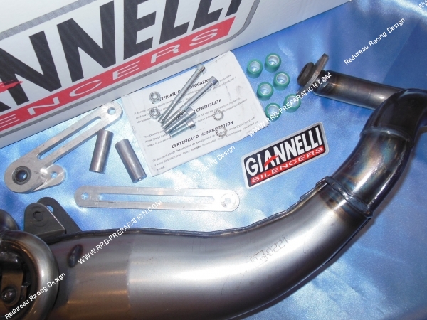 coude fixation échappement GIANNELLI EXTRA V2 pour scooter PIAGGIO  GILERA (Stalker, nrg mc2...)
