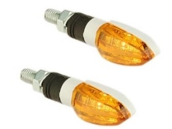 Clignotants TUN'R MICRO Triangle couleurs blanc homologué universel