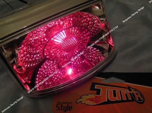 éclairage Feu arrière pour booster MBK spirit et YAMAHA bw's après 2004 transparent TUN’R type lexus