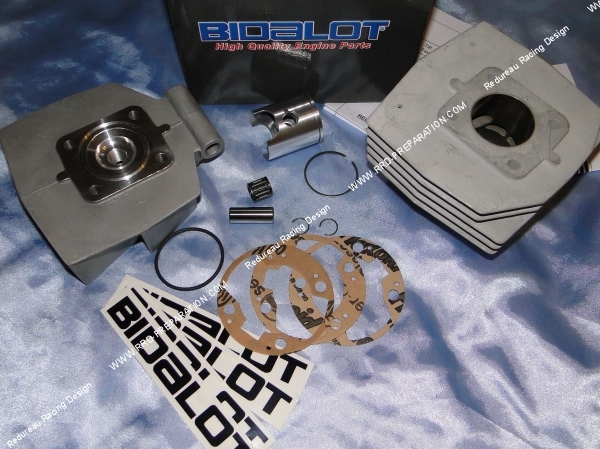 complet Kit 50cc aluminium air BIDALOT Racing type G1 Open mbk 51  motobecane av10