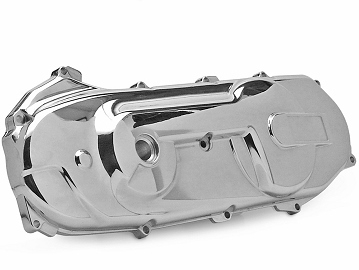 Carter de variation TNT TUNING pour scooter moteur minarelli horizontal (nitro, ovetto, aerox...) chromé