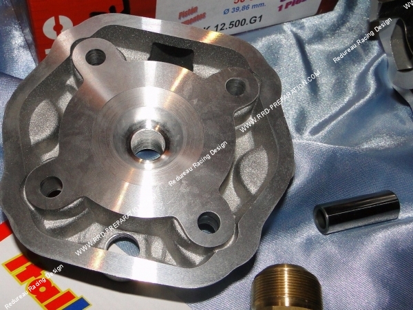culasse kit 50cc 39,86mm italkit sport bi segment aluminium avec culasse derbi euro 1 et 2