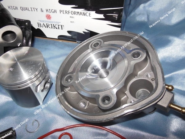 culasse piston Kit 80cc Ø50mm BARIKIT BIG BORE fonte minarelli am6