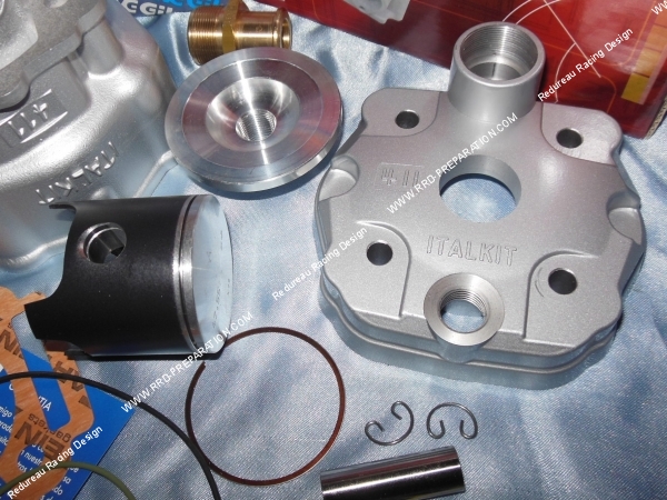 culasse piston Kit 80cc haut moteur Ø47,6mm ITALKIT Racing aluminium spécial course 44,90mm DERBI euro 3