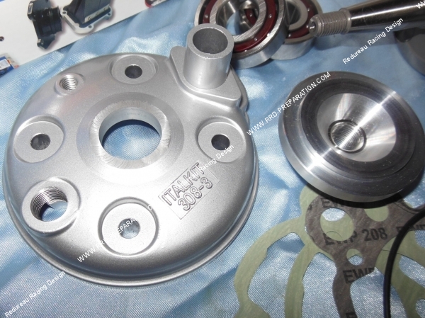 culasse Pack ITALKIT Racing 80cc Ø48mm (avec vilebrequin course 44 bielle 90mm) moteur minarelli am6